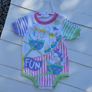 Colorful Vintage Easter Bunnies Kids Bodysuit